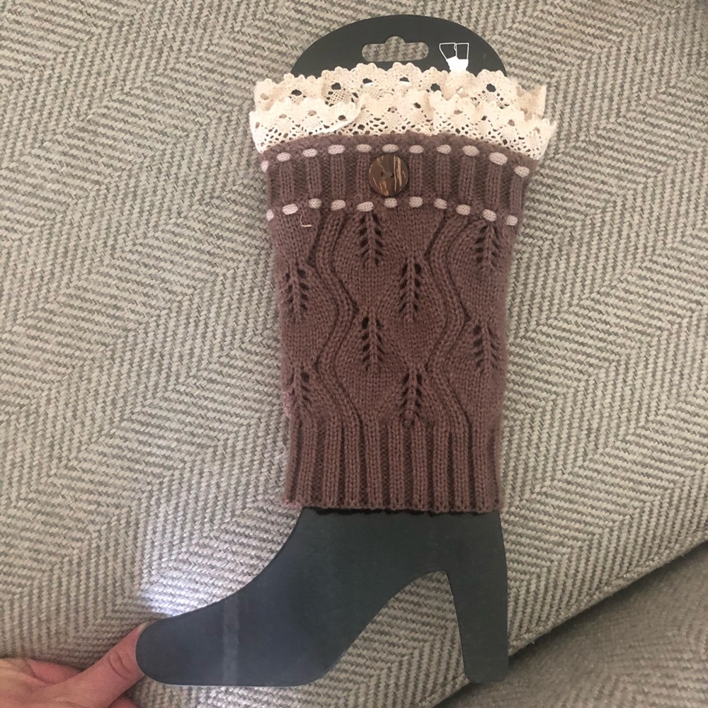 Boot socks with lace